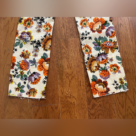 Anthropologie Pilcro Floral Print Cigarette High-Rise Jeans NWT - Picture 9 of 12